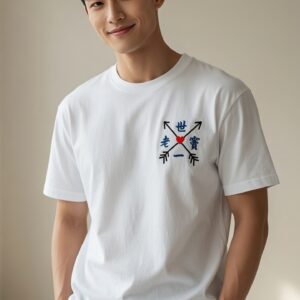 父親節 100% 純棉刺繡 T-shirt